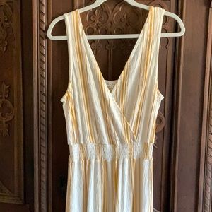 Jumpsuit, soft, gold & cream